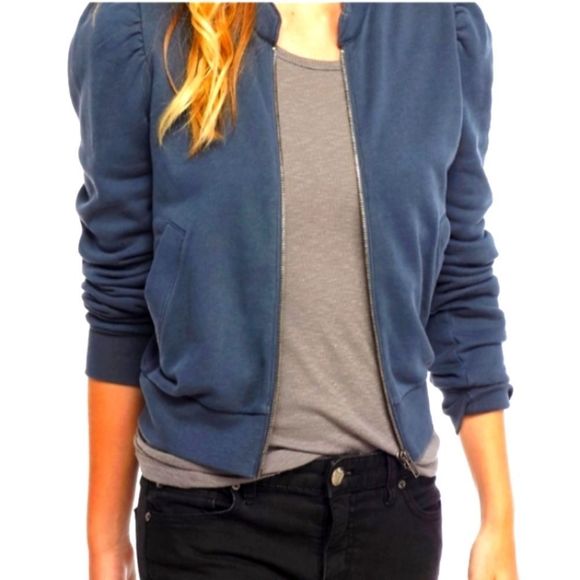 Free People 'Just for You' Jacket Carbon Blue Sz XS (0239) - Picture 1 of 12